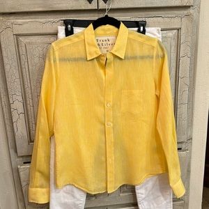 Frank and Eileen XS linen top